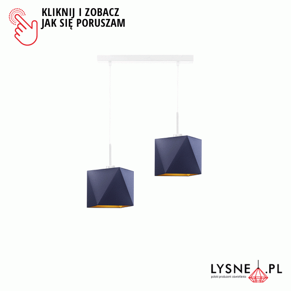 Lampa wisząca do pokoju KOBE GOLD  Lysne