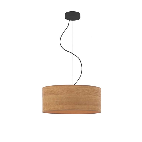 Lampa wisząca do salonu HAJFA ECO fi - 40 cm - kolor dąb sonoma  Lysne