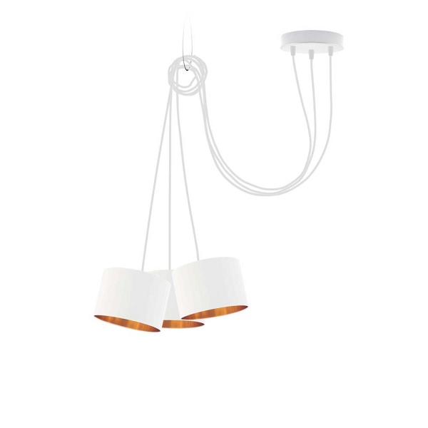 Lampa wisząca typu pająk WAIKIKI W3 GOLD  Lysne