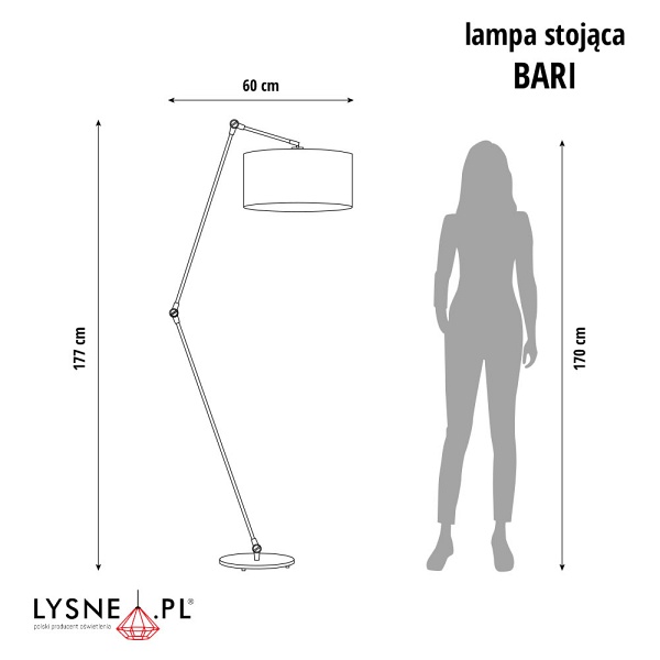 Lampa Nowoczesna  salonowa BARI VELUR  Lysne