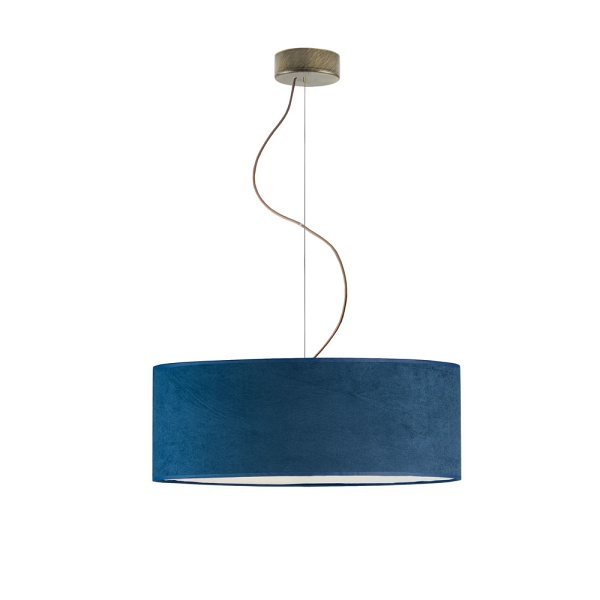 Zwis w nowoczesnym stylu HAJFA VELUR fi - 50 cm kolor granatowy  Lysne