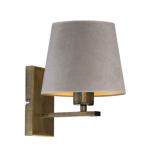 Kinkiet ze złotym wnętrzem HVAR VELUR  Lysne