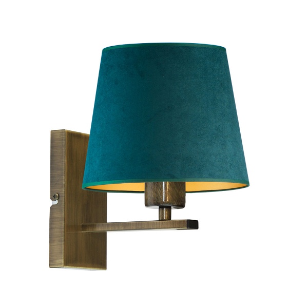 Lampka ścienna do przedpokoju HVAR VELUR  Lysne