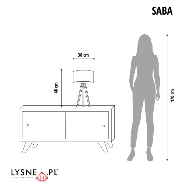 Lampka na nocny stolik ASMARA  Lysne