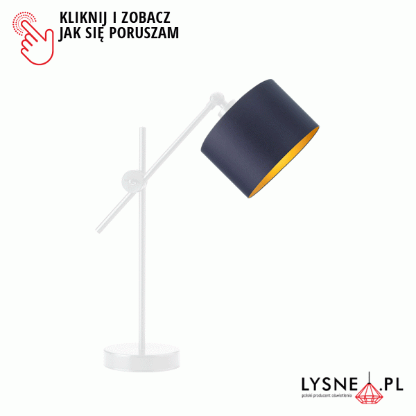 Lampka nocna ze złotym wnętrzem MALI GOLD  Lysne