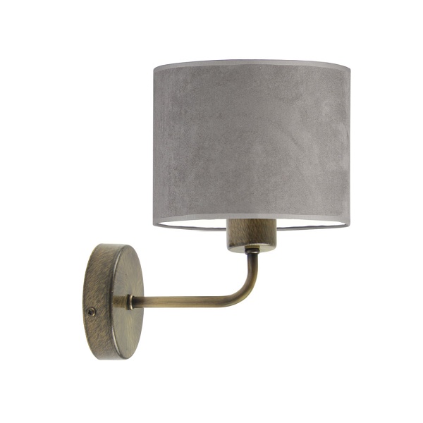 Kinkiet na białym stelażu MODENA VELUR  Lysne