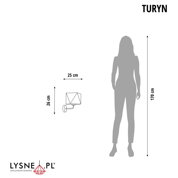 Lampa ścienna dziecięca TURYN   Lysne