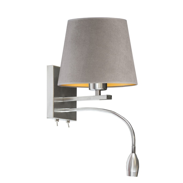 Lampka do czytania w nowoczesnym stylu BOSTON VELUR  Lysne