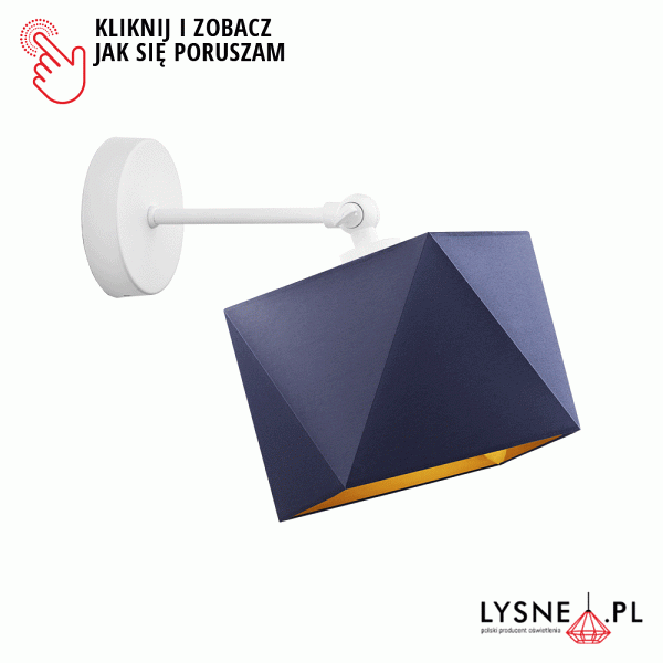 Nowoczesna oprawa ścienna w białym kolorze ULSAN GOLD  Lysne