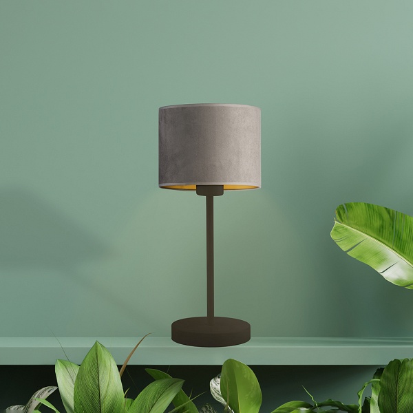 Lampa stołowa do salonu  NICEA VELUR  Lysne