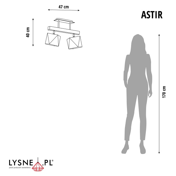 Żyrandol do kuchni ASTIR GOLD  Lysne
