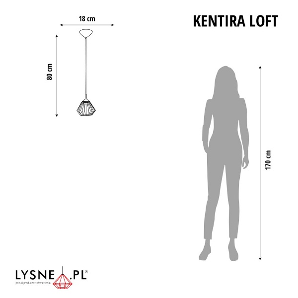 Lampa industrialna KENITRA LOFT  Lysne