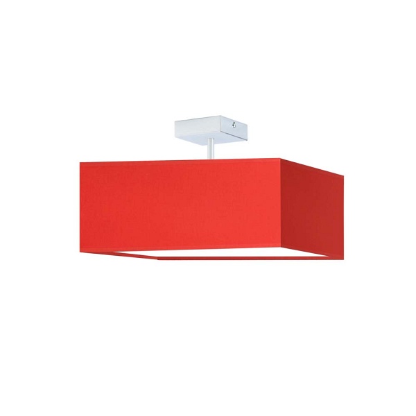 Żyrandol sufitowy ALBA - kolor czerwony  Lysne