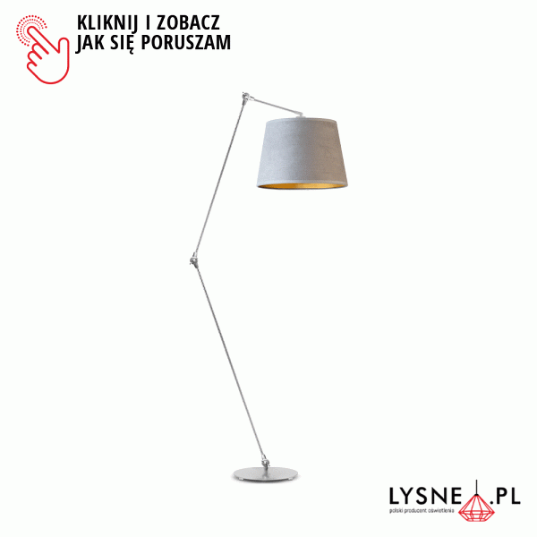 Lampa z regulacją kąta padania światła MANILA VELUR  Lysne
