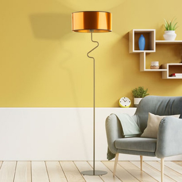 Lampa Designerska  stojąca do czytania BOLIVIA MIRROR  Lysne