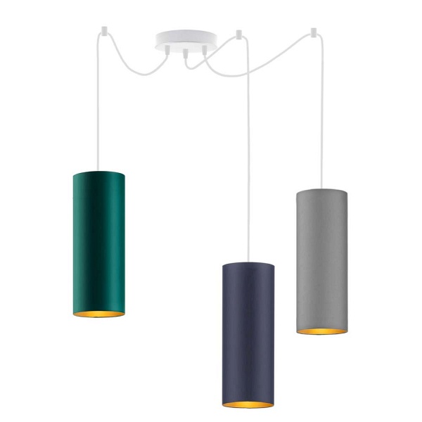 Lampa wisząca z regulacją wysokości VIZELA T3 GOLD  Lysne