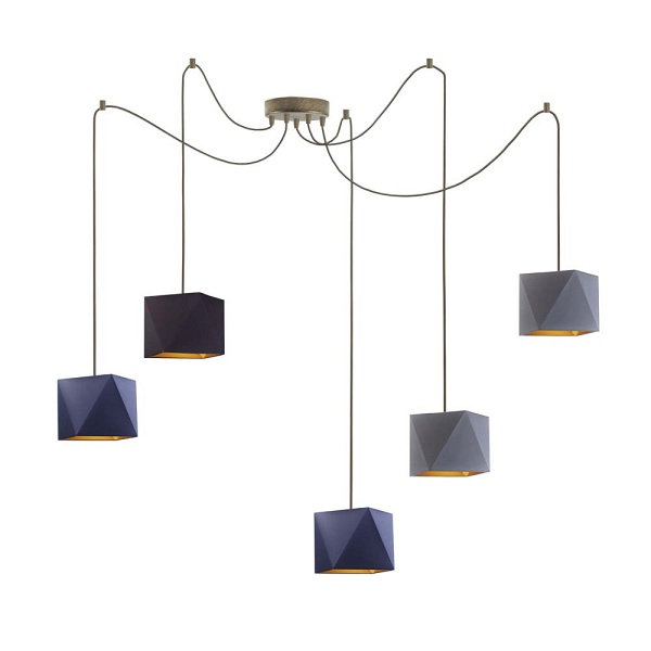 Lampa wisząca z regulacją wysokości KANO D5 GOLD  Lysne