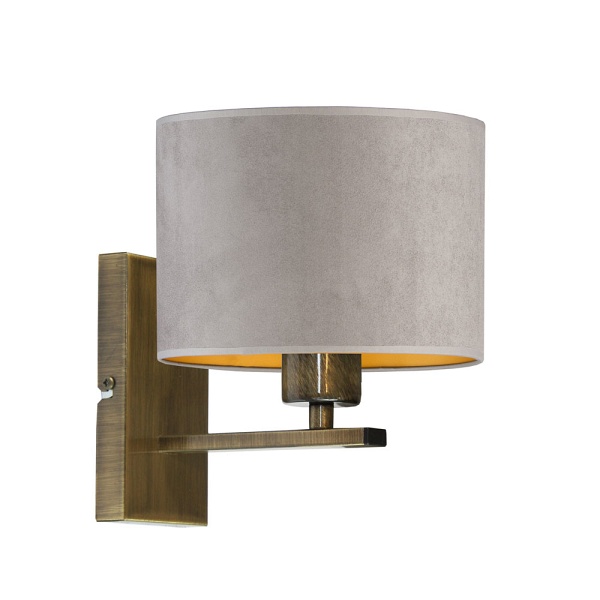 Kinkiet Stylowy  nad lustro ELVORA VELUR  Lysne