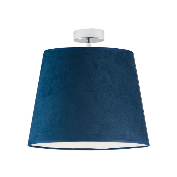 Oświetlenie sufitowe w stylu glamour KAIR VELUR - kolor granatowy   Lysne