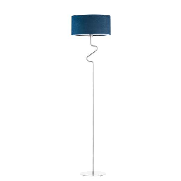 Lampa podłogowa z designerskim kloszem JERSEY VELUR  Lysne