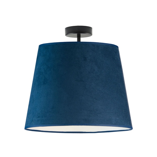 Oświetlenie sufitowe w stylu glamour KAIR VELUR - kolor granatowy   Lysne
