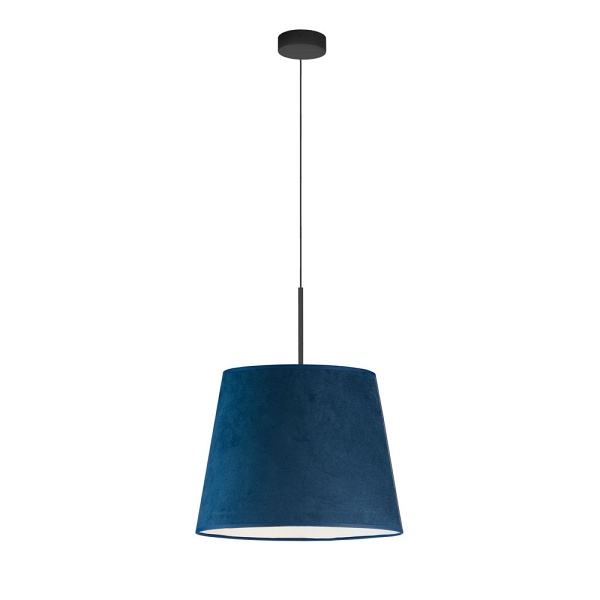 Lampa sufitowa w stylu glamour SARI VELUR - kolor granatowy  Lysne