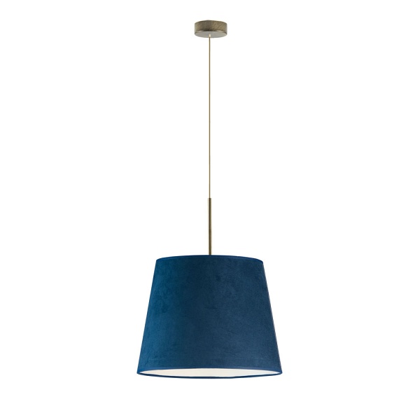 Lampa sufitowa w stylu glamour SARI VELUR - kolor granatowy  Lysne