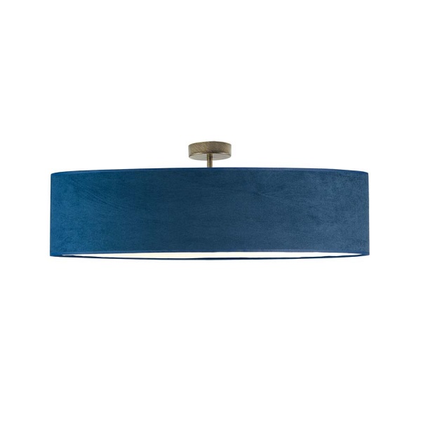 Plafon GRENADA VELUR  fi - 80 cm - kolor granatowy  Lysne