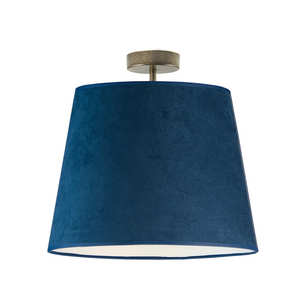 Oświetlenie sufitowe w stylu glamour KAIR VELUR - kolor granatowy   Lysne