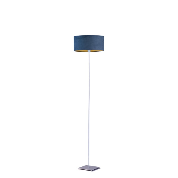 Lampa Designerska  sypialniana ze złotym wnętrzem MEKSYK VELUR   Lysne