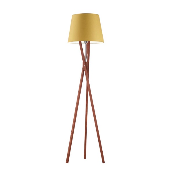 Lampa Mahoniowa  stojąca z drewna ANDORA  Lysne