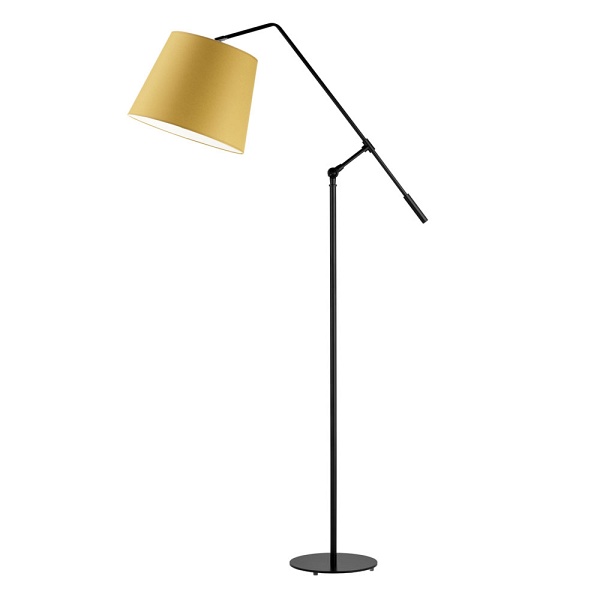 Lampa salonowa z czarnym stelażem FOYA  Lysne