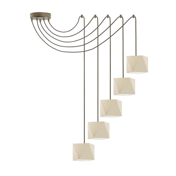 Żyrandol sufitowy pająk KANO D5  Lysne