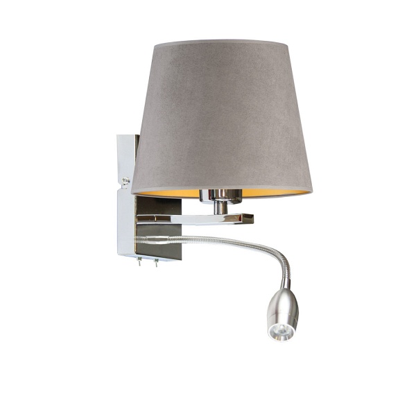 Lampka do czytania w nowoczesnym stylu BOSTON VELUR  Lysne