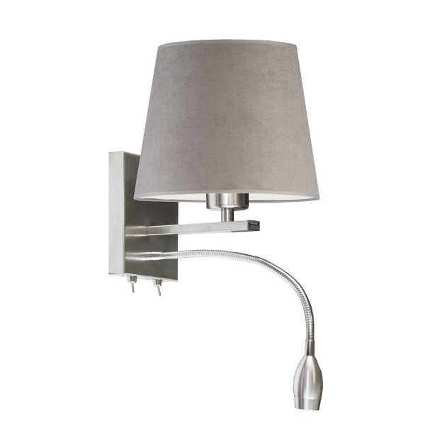 Lampka do czytania w nowoczesnym stylu BOSTON VELUR  Lysne