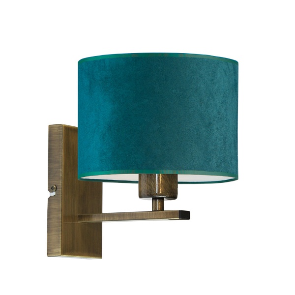 Oprawa ścienna do przedpokoju ELVORA VELUR ze złotym wnętrzem  Lysne