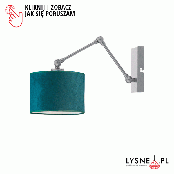 Kinkiet Nowoczesny  ze złotym wnętrzem TULON VELUR  Lysne