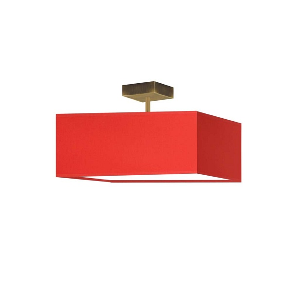 Żyrandol sufitowy ALBA - kolor czerwony  Lysne