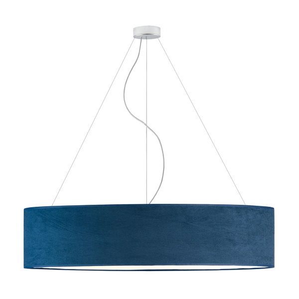 Oświetlenie sufitowe nad stół PORTO VELUR fi - 100 cm - kolor morski  Lysne