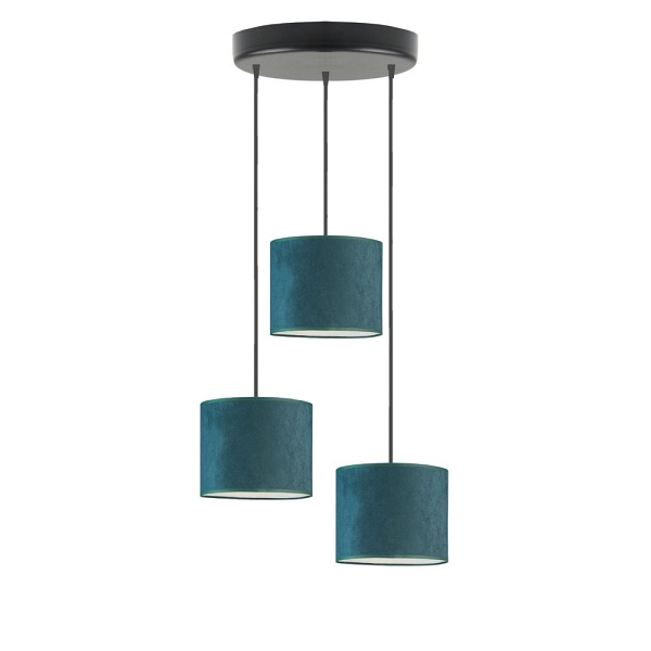 Lampa wisząca 3 - punktowa PUEBLO VELUR  Lysne