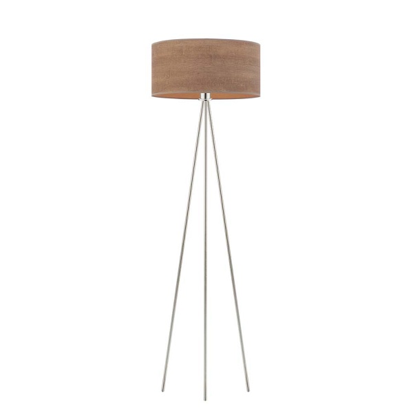 Lampa podłogowa ze srebrnym stelażem  BOLIVIA ECO  Lysne