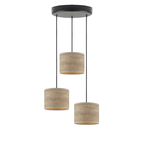 Lampa Trójpłomienna  wisząca PUEBLO ECO  Lysne