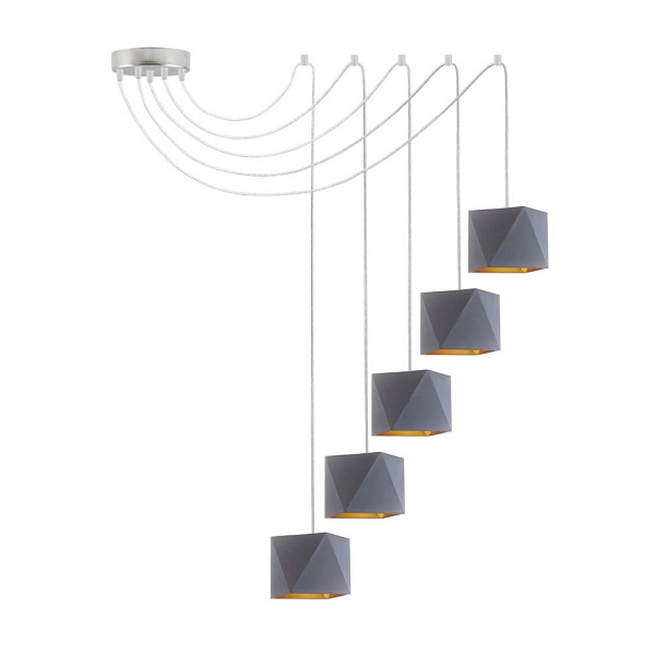 Lampa sufitowa z regulowaną wysokością KANO D5 GOLD  Lysne