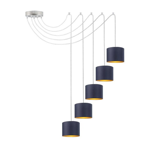 Lampa Wisząca  pająk WAIKIKI W5 GOLD  Lysne