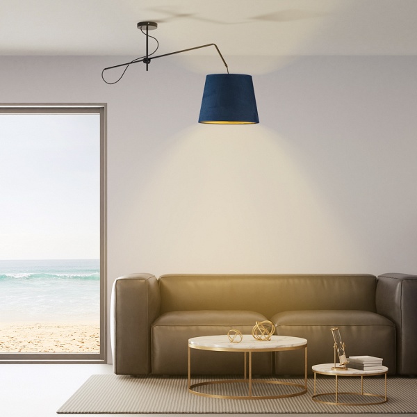 Lampa sufitowa z regulowanym ramieniem OVIEDO VELUR  Lysne