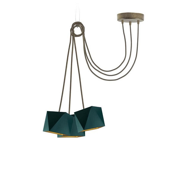 Lampa sufitowa z regulowaną wysokością KANO D3 GOLD  Lysne