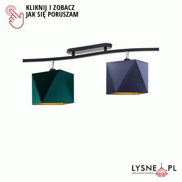 Plafoniera do salonu CORONA GOLD  Lysne