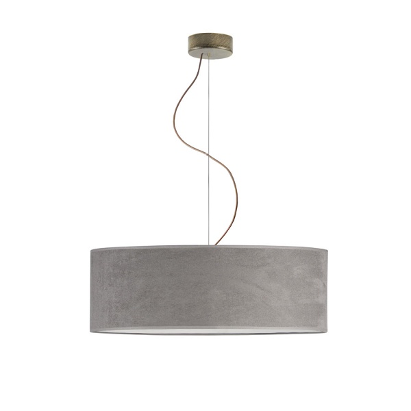 Lampa z regulacją wysokości HAJFA VELUR fi - 60 cm kolor szary  Lysne