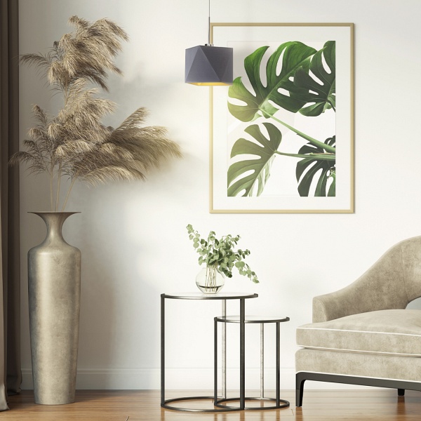 Lampa wisząca do salonu SALLO GOLD  Lysne