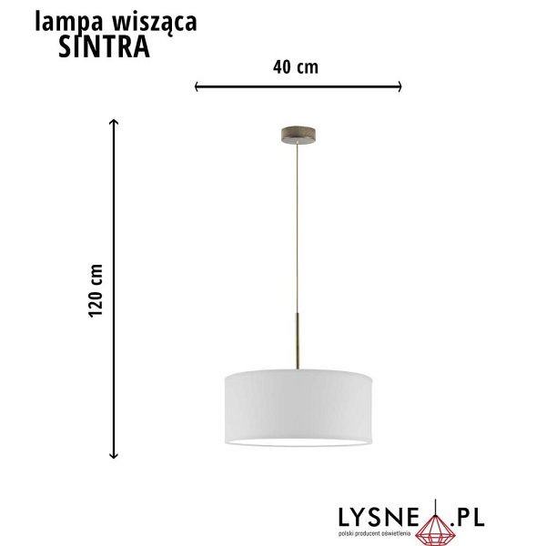 Lampa wisząca do pokoju dziecięcego fi - 40 cm - kolor niebieski  Lysne